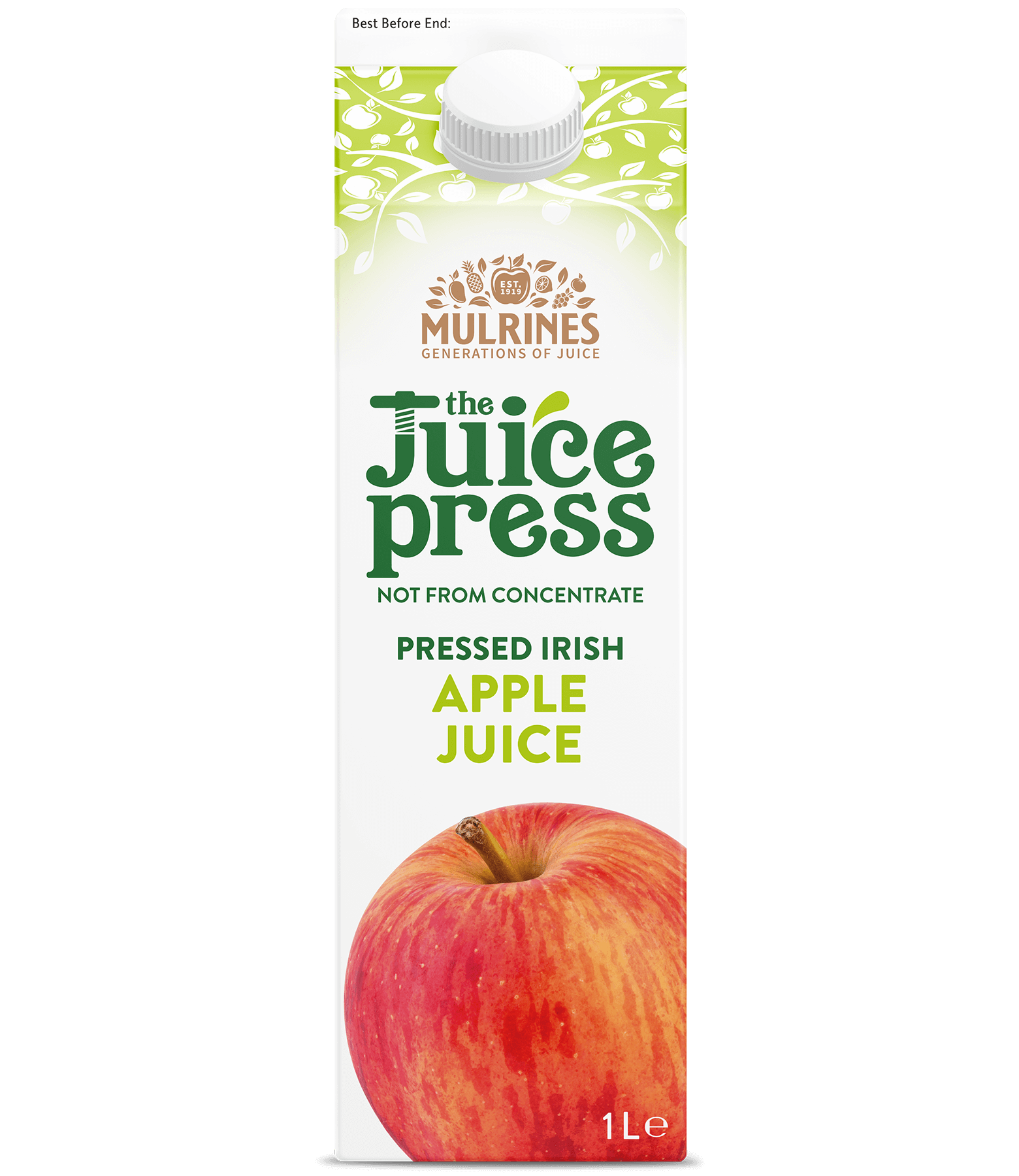 1 Litre Pressed Irish Apple Juice Opt
